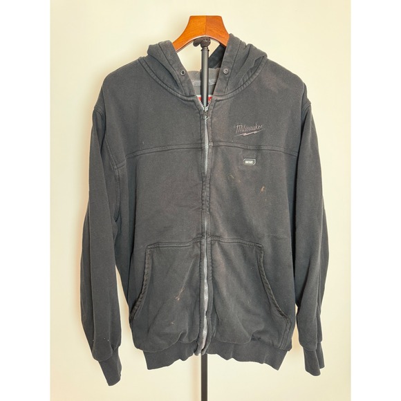 Milwaukee Other - Milwaukee M12 Heated Gear Full Zip Hoodie Black Waffle Knit Thermal Mens 2X